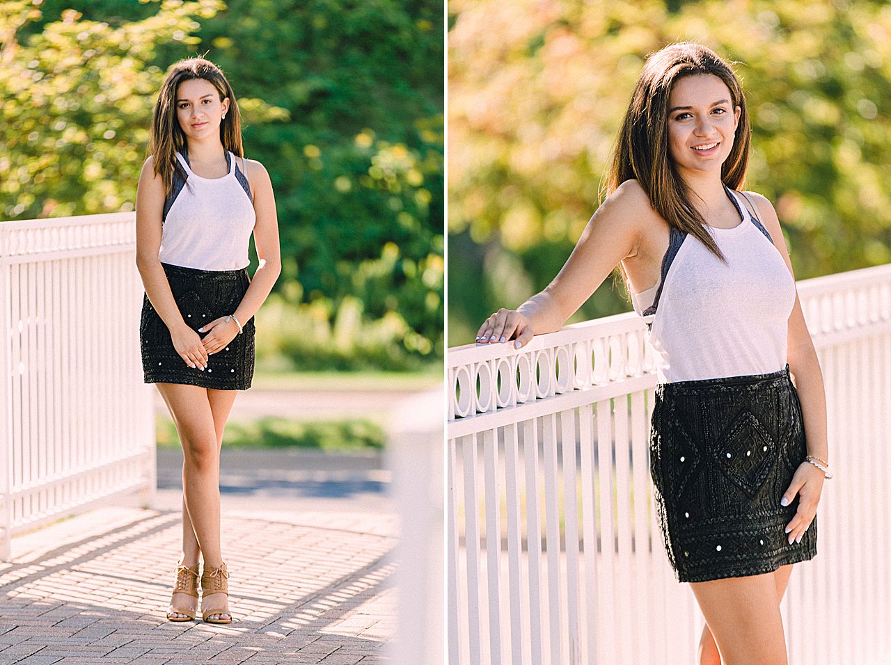 Sunny senior photos in Bay Harbor