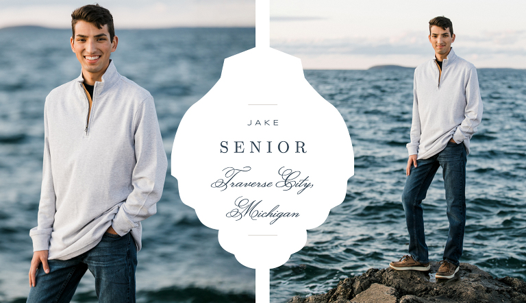 Senior portrait in Northern Michigan