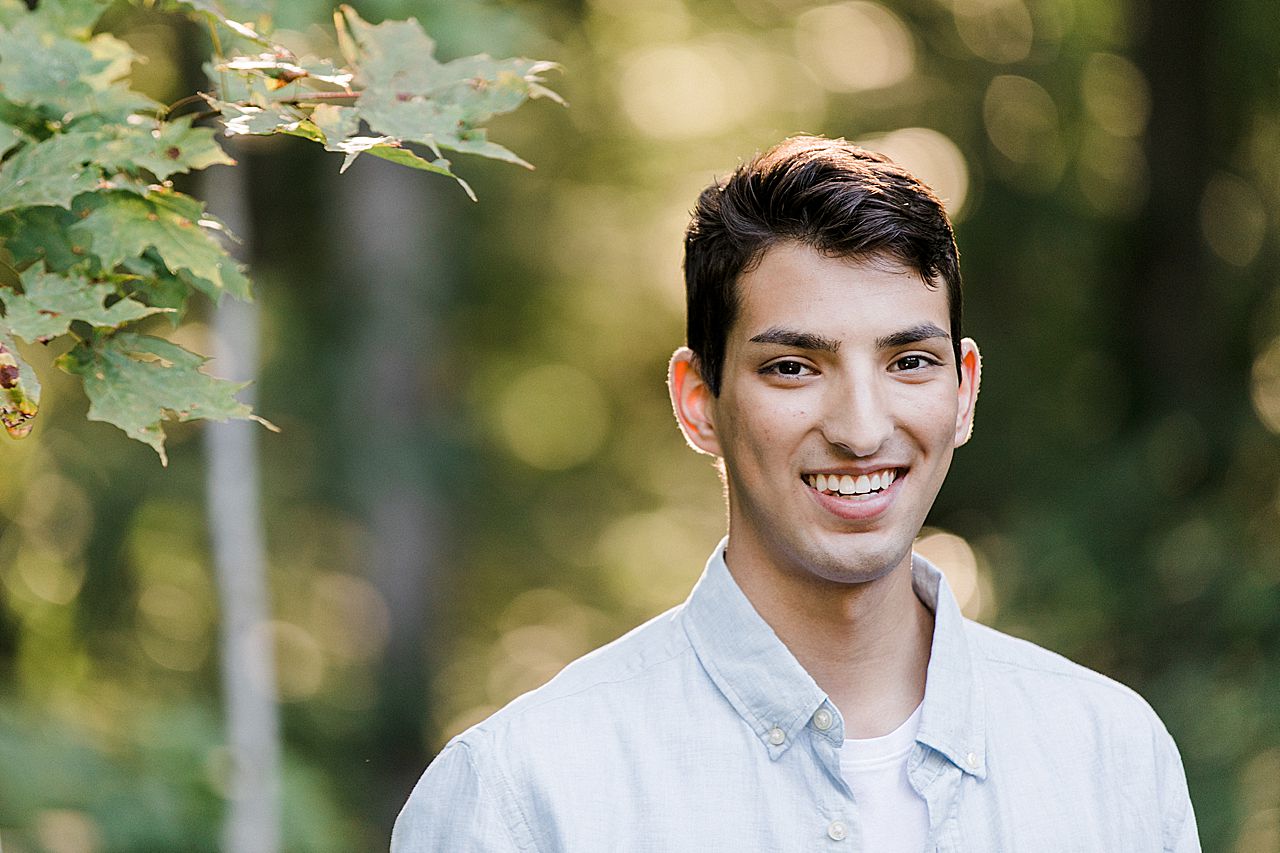 Teenager smiling in Traverse City, Michigan