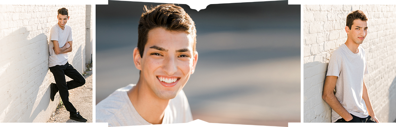 Urban senior portraits in Traverse City, Michigan