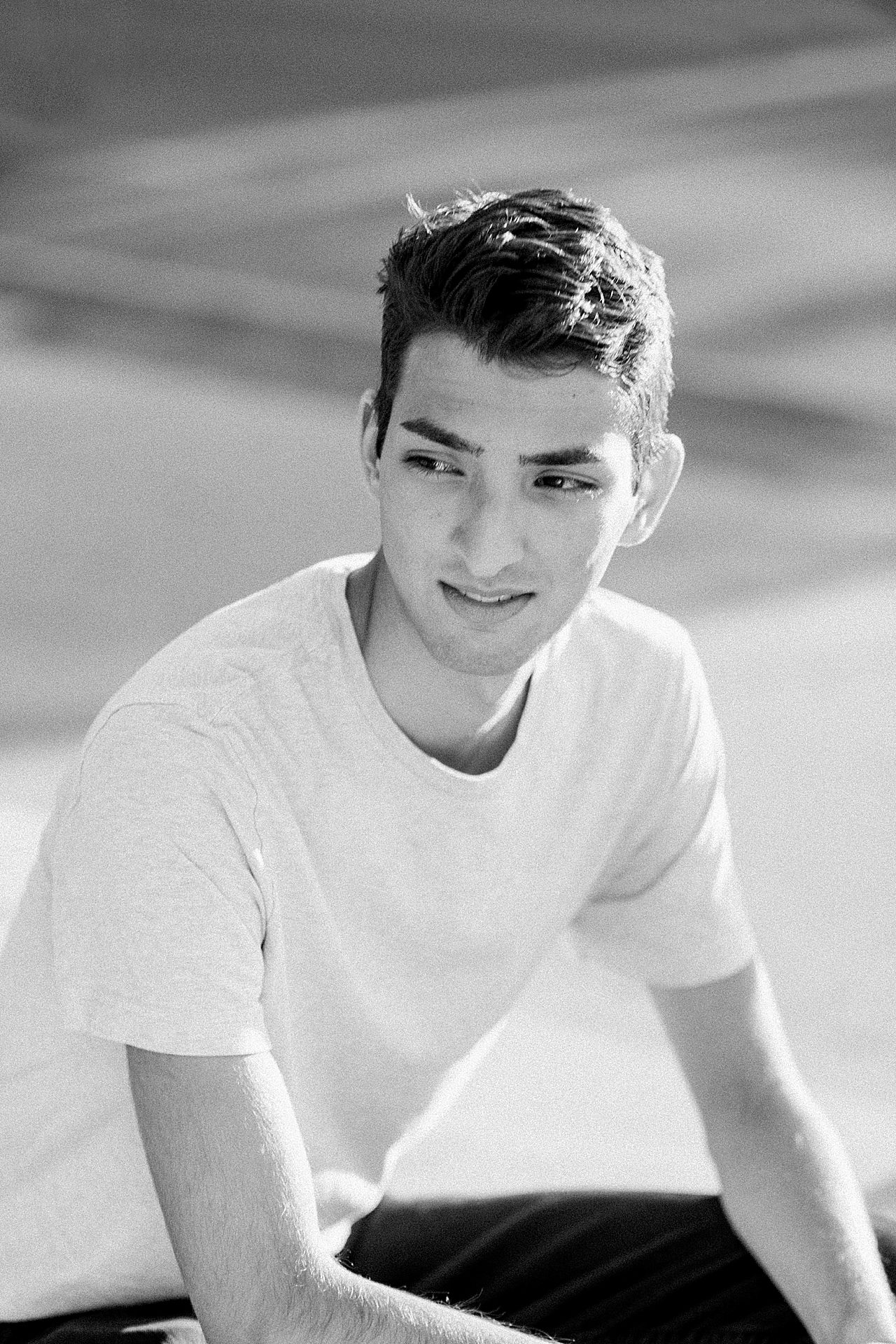 High school portraits in downtown Traverse City, Michigan