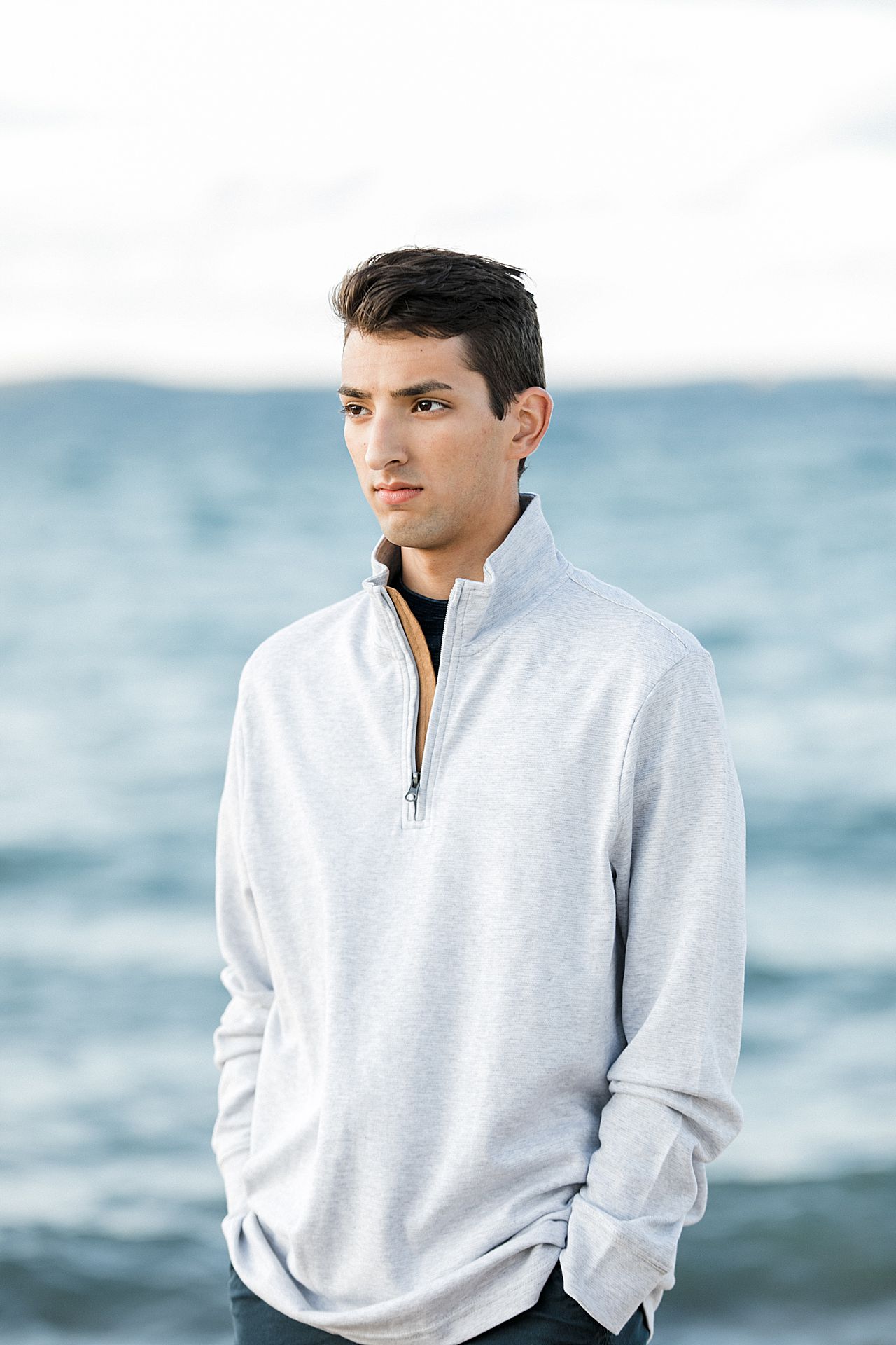 Lakeside senior portraits in Northern Michigan