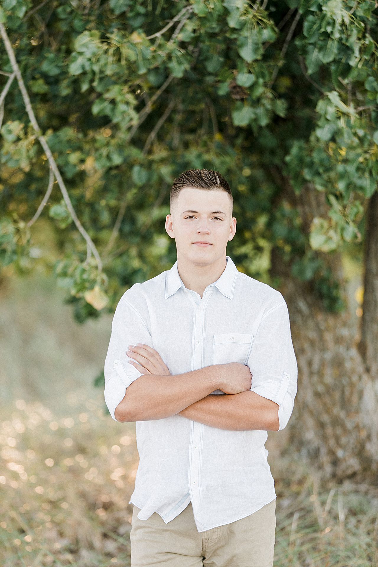 This is a senior portrait in Michigan