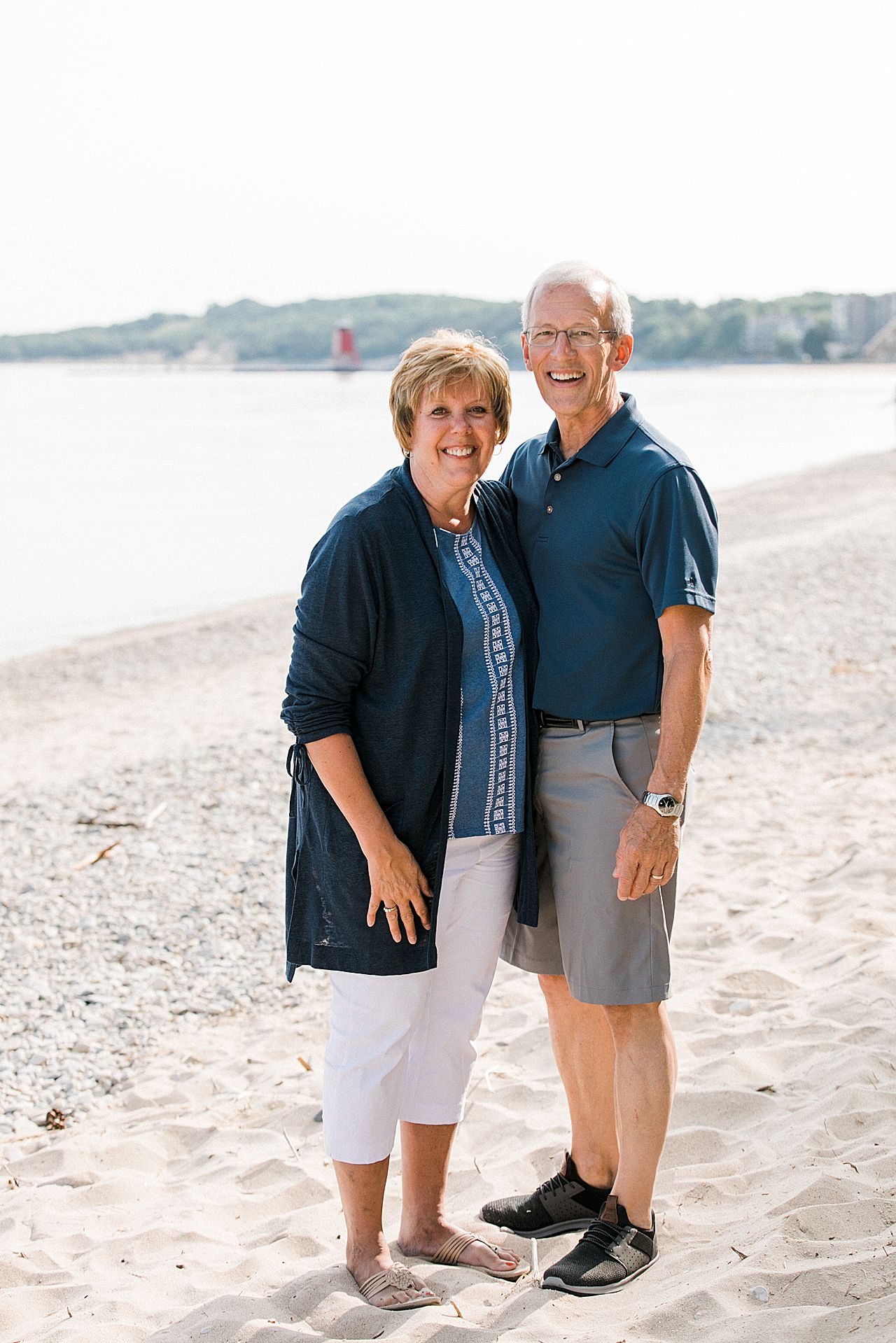 Grandparents near Lake Michigan in Charlevoix, Michigan