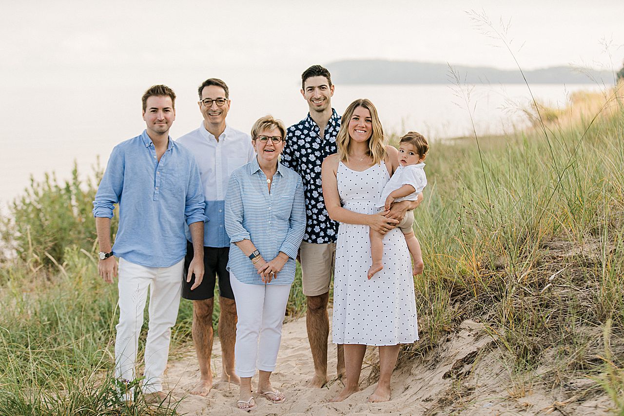 Mother with her family in Northern Michigan