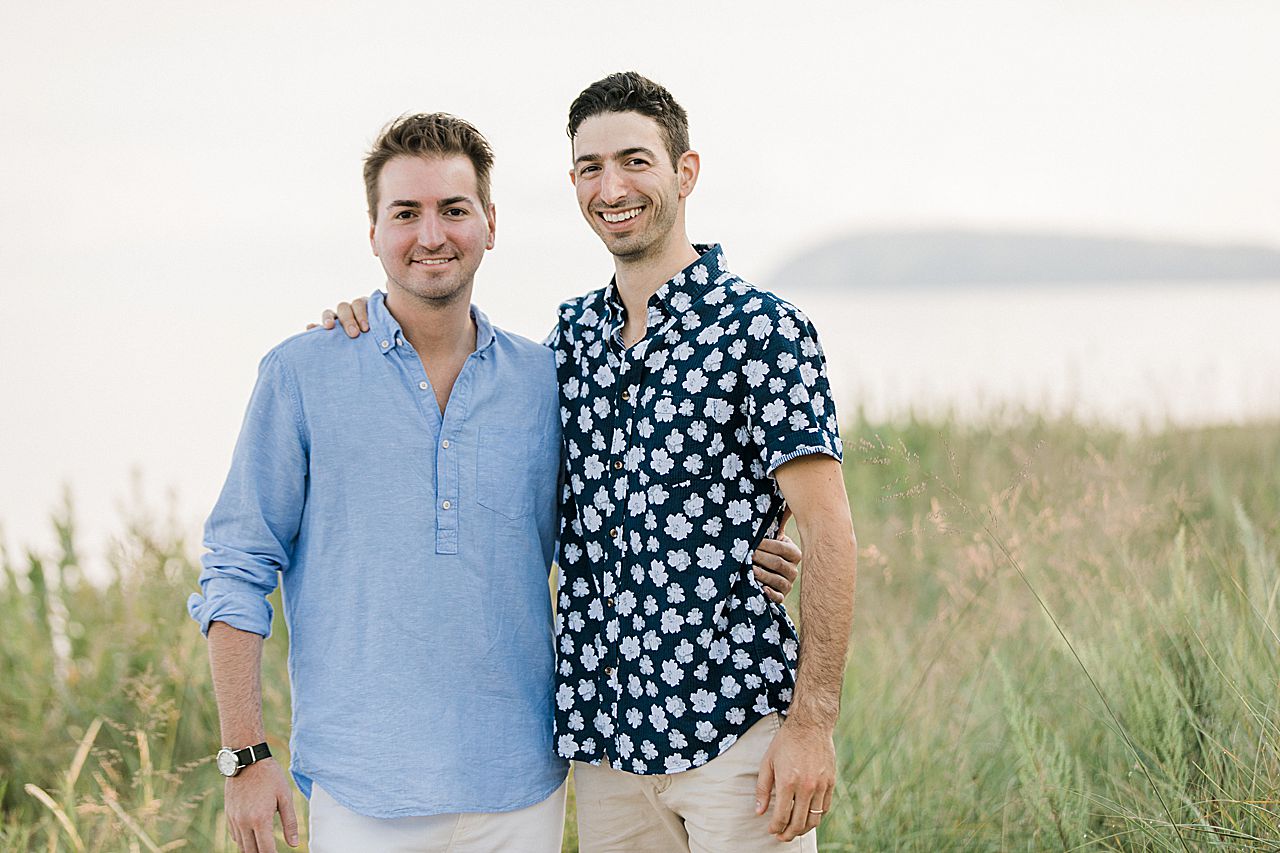 Family portraits on Lake Michigan