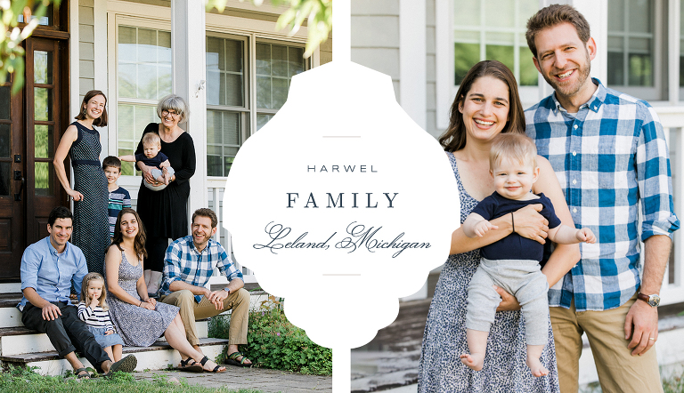 Outdoor family portraits in Northern Michigan