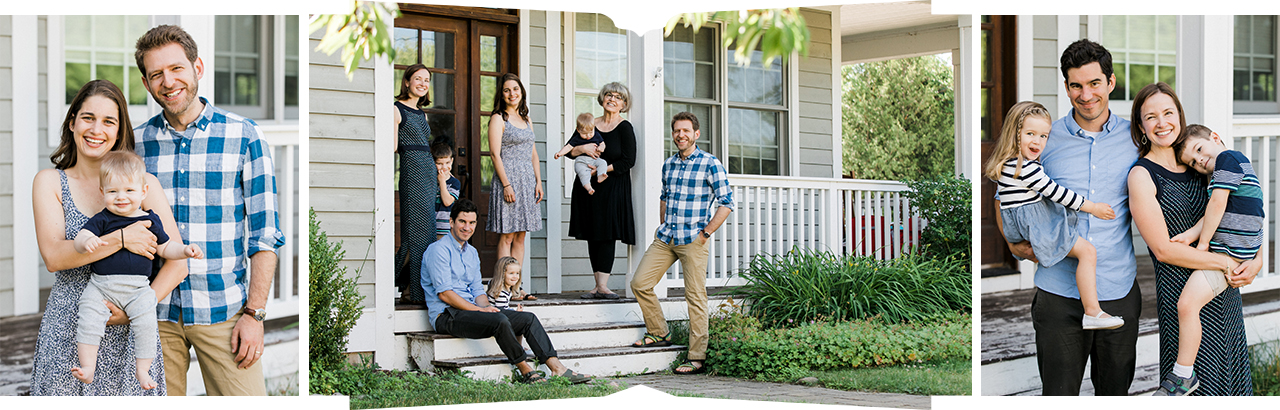 Parents with their kids and the whole family together