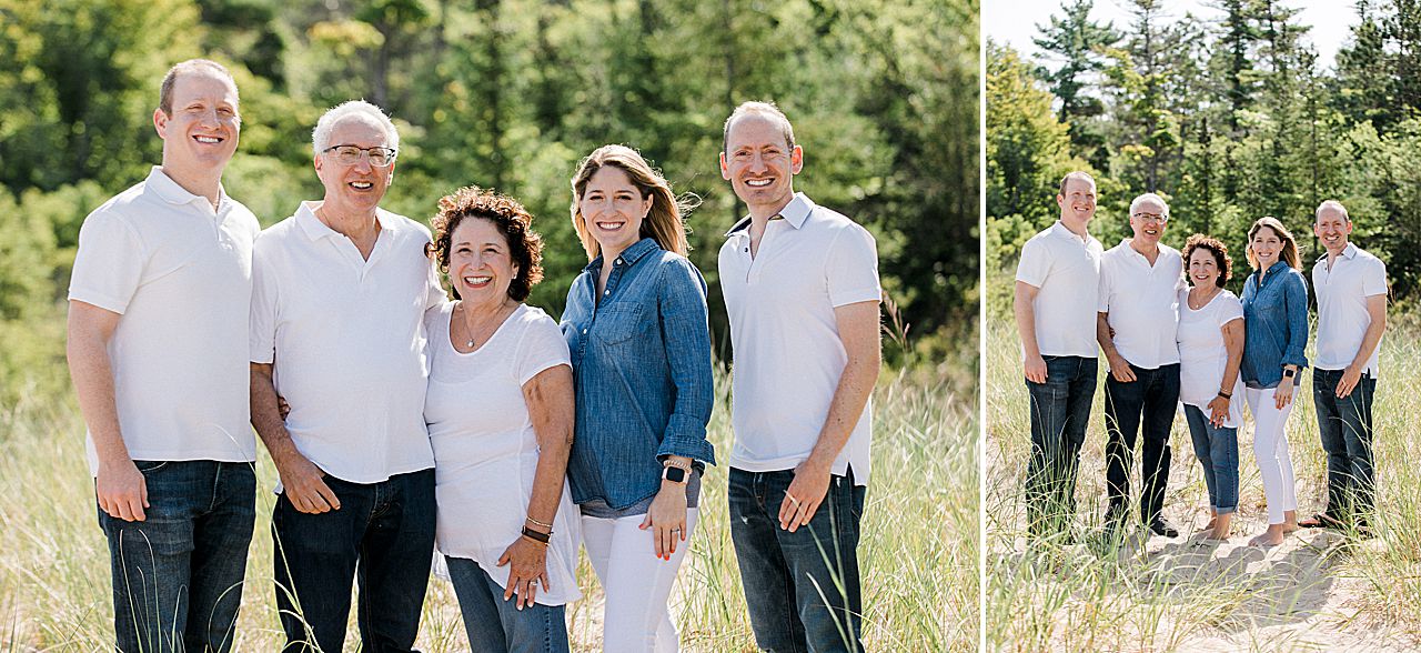 Family beach portrait in Northern Michigan