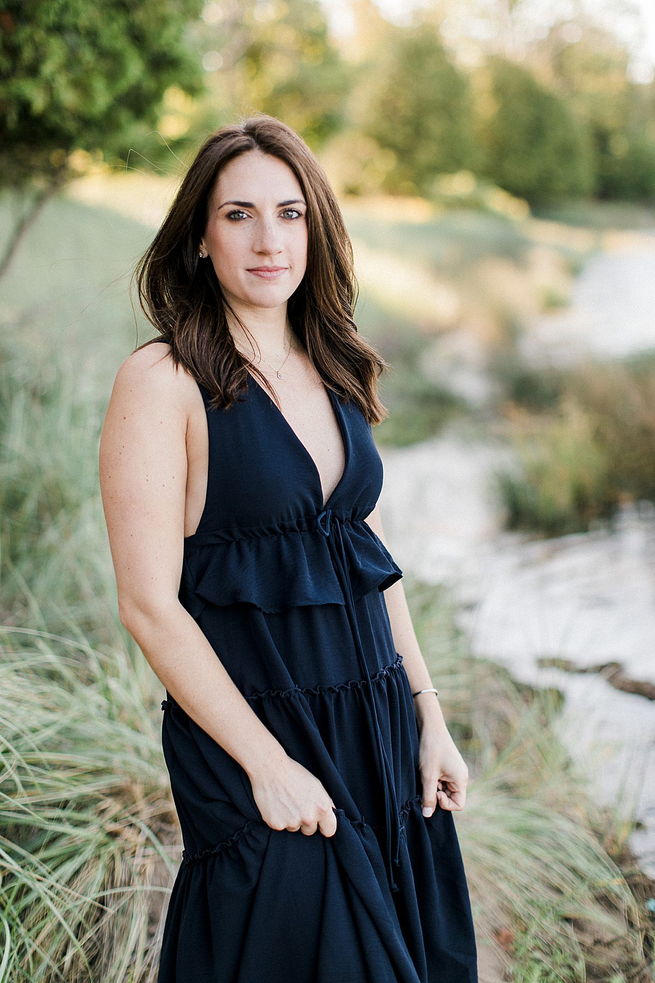 This is a portrait of a woman in Empire, Michigan