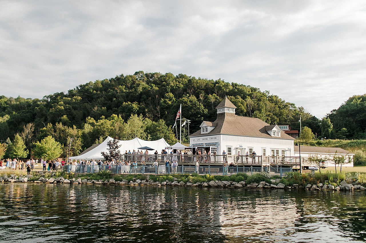 The Elberta Life Saving Station in Elberta, Michigan