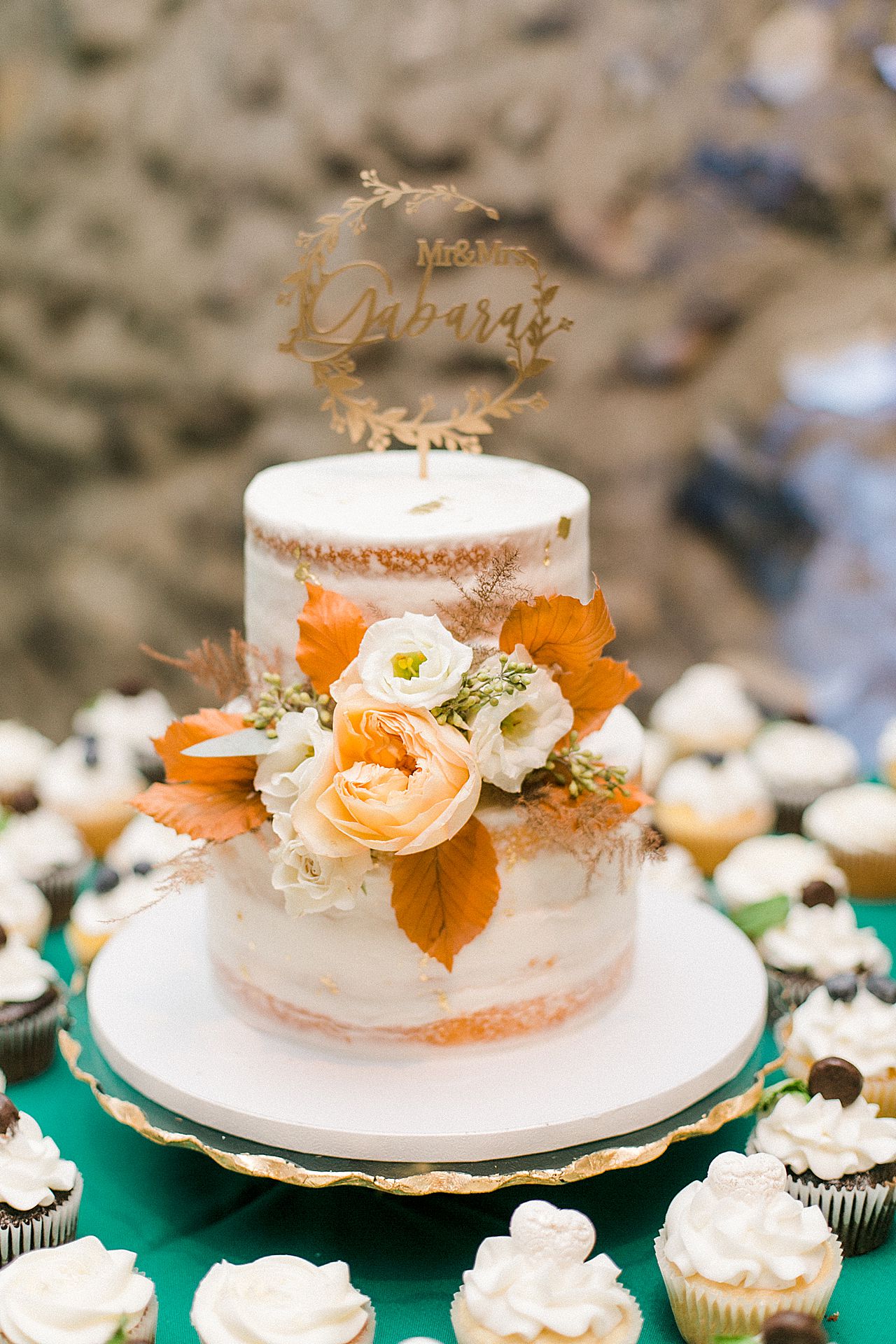 Wedding cake at Castle Farms in Charlevoix, Michigan