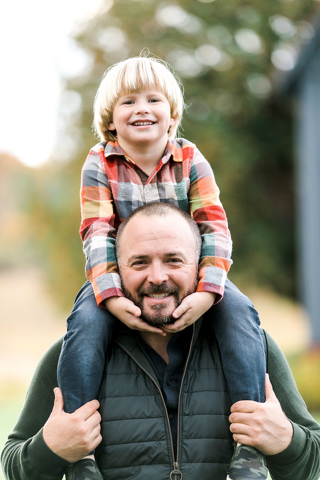 A father and his son in Petoskey, Michigan