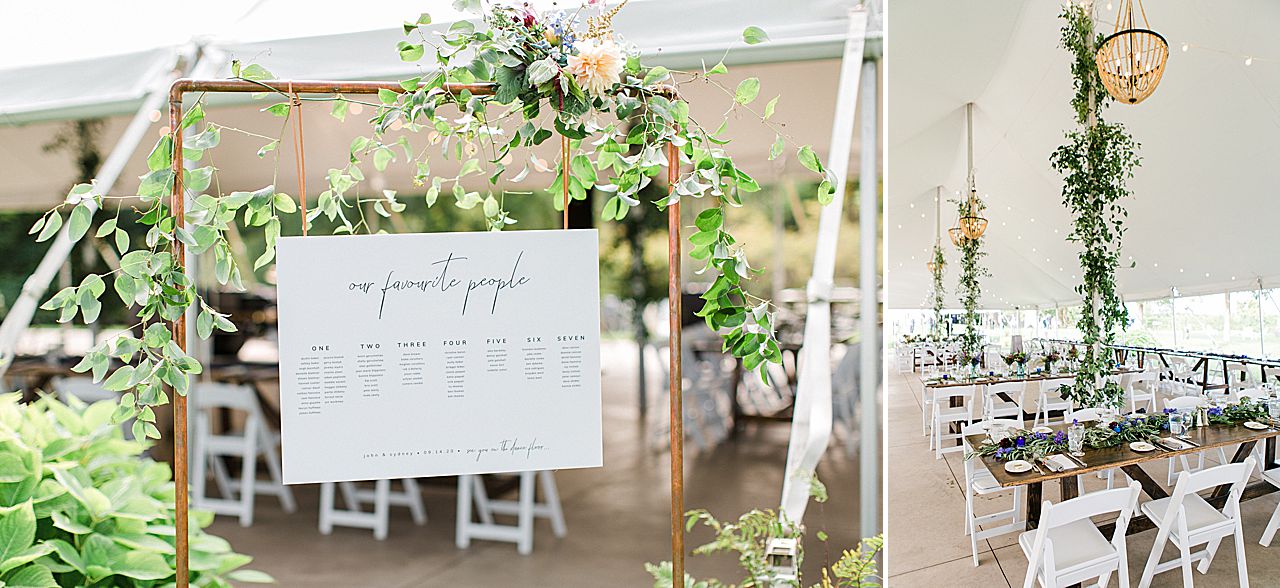 A wedding reception at Aurora Cellars on the Leelanau Peninsula in Michigan