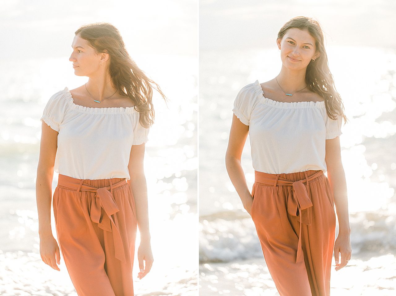 A senior portrait session along Lake Michigan on the Leelanau Peninsula