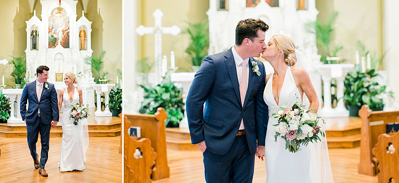 A bride and groom portraits in Harbor Springs, Michigan