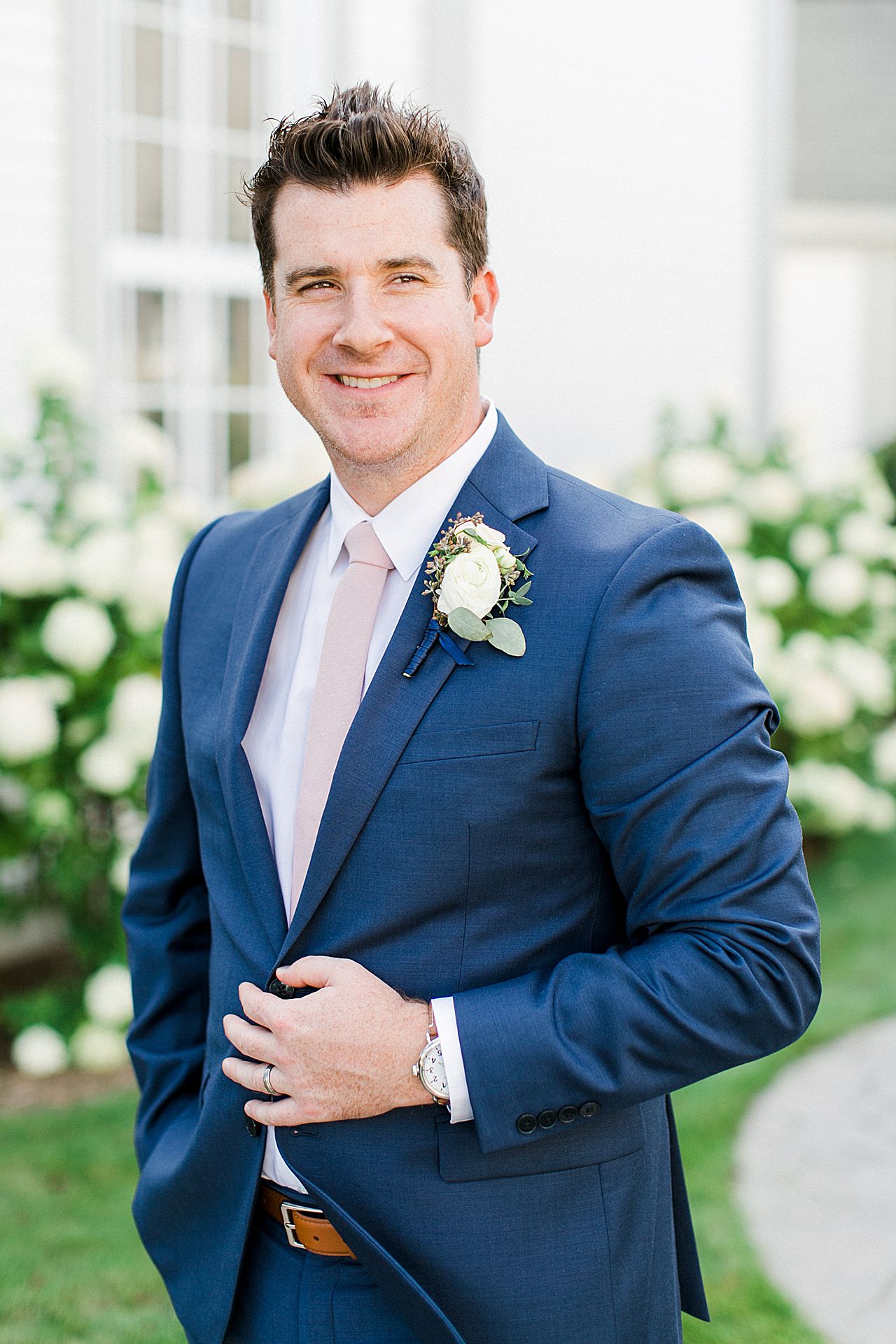 Groom portraits in Northern Michigan