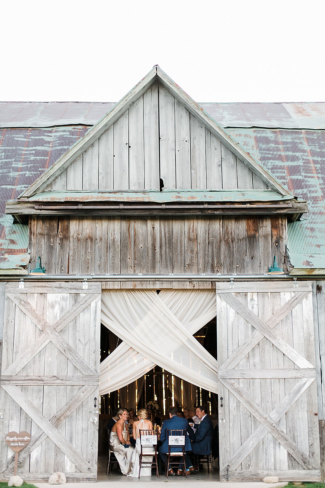 The outside of Shanahan's Barn in Charlevoix, Michigan