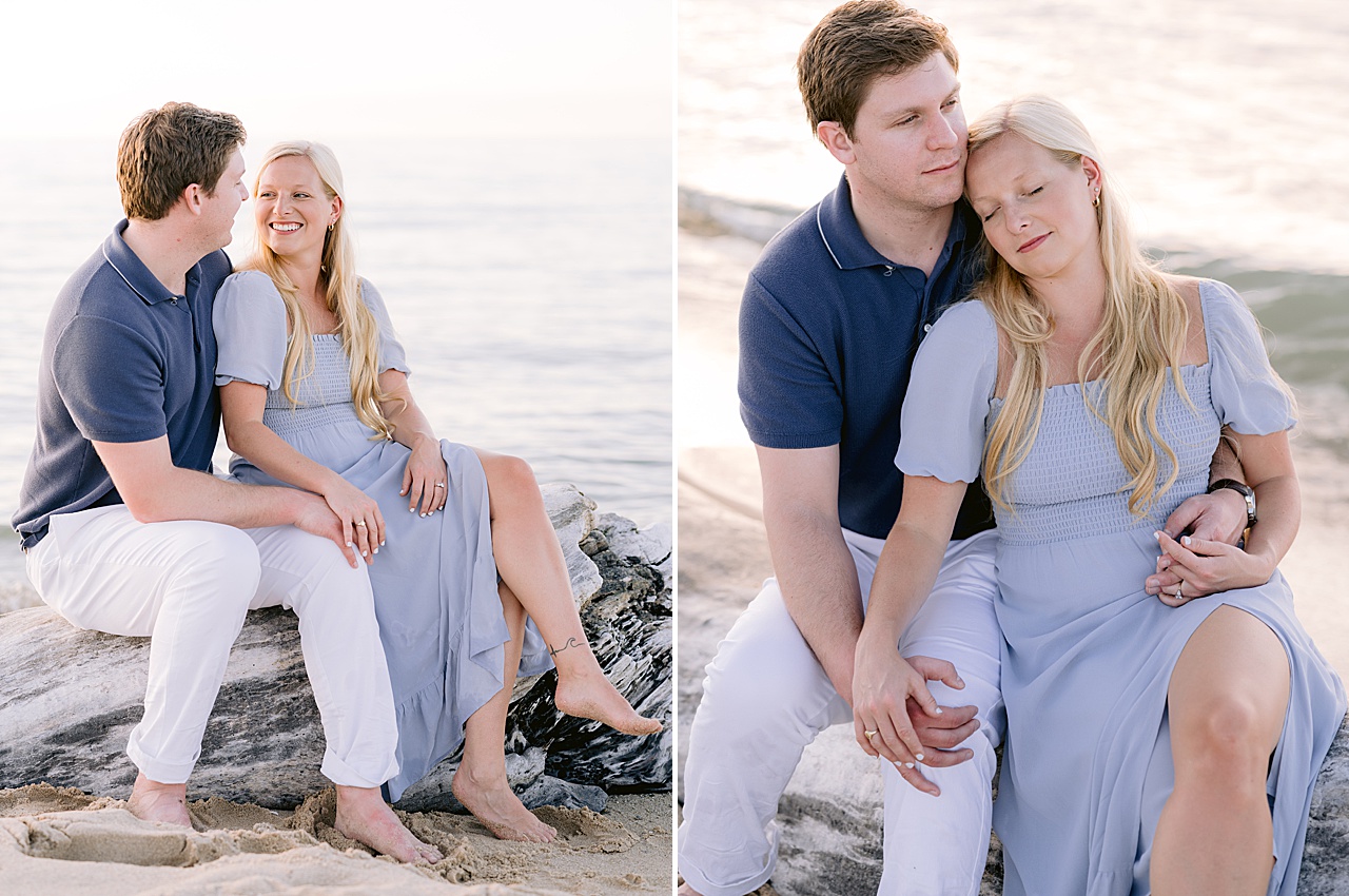 An engagement session in Northern Michigan along the Sleeping Bear Dunes National Lakeshore