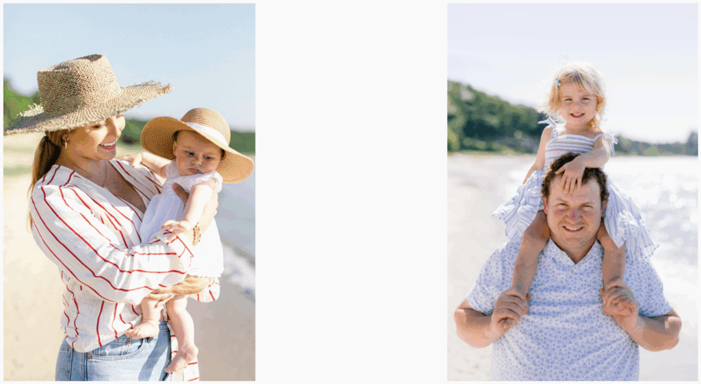 Northern Michigan family portraits with babies on the Lake Michigan beach.
